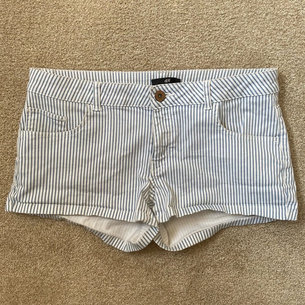 H&M Pinstripe Shorts